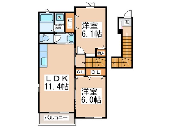 カーサ　ドマーニの物件間取画像